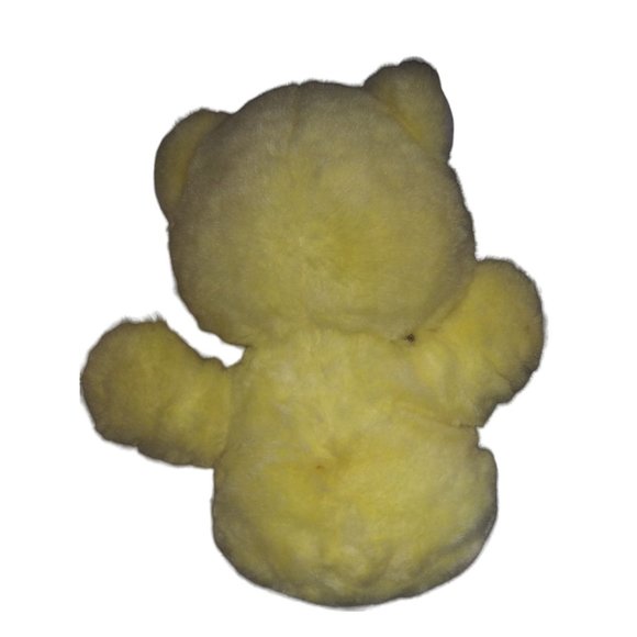 VTG Heart To Hear Yellow Bear Stuffed Animal Yellow Pajamas Stuffed Heart Plush - Picture 6 of 11